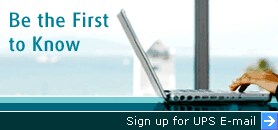 Sign up for UPS E-mail