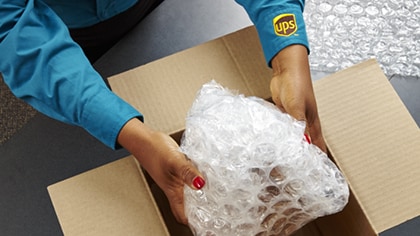 ups bubble wrap