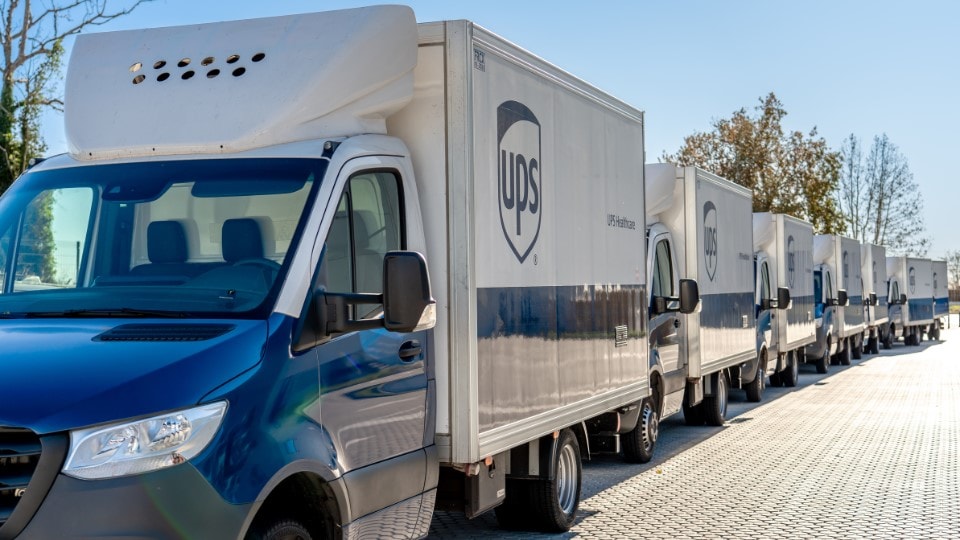 UPS Healthcare Transportation Trucks