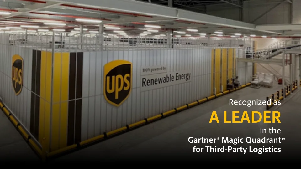 UPS reconocida como Líder en el Cuadrante Mágico de Gartner en Logística de terceros