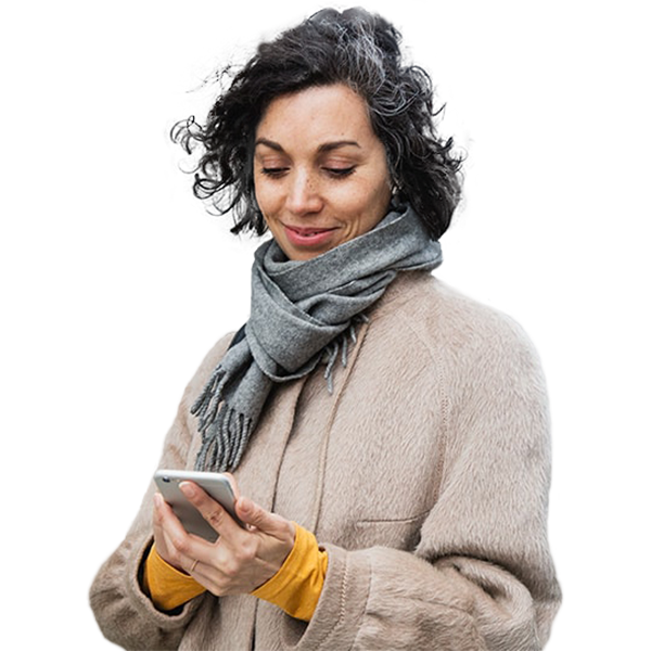 Woman looking at phone