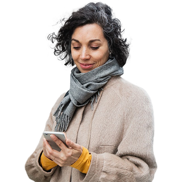 Woman looking at phone