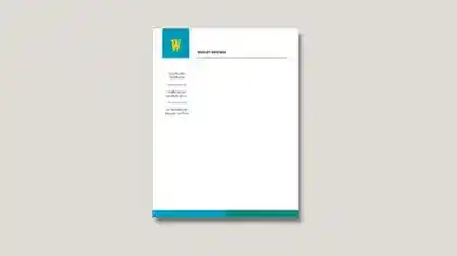 A sample of printable letterhead.