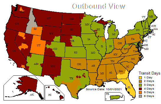 U.S. Ground Maps: UPS - United States