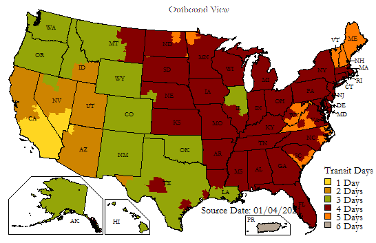 U.S. Ground Maps: UPS - United States